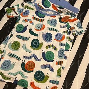 Little Sleepies Snail and Caterpillar Print PJs